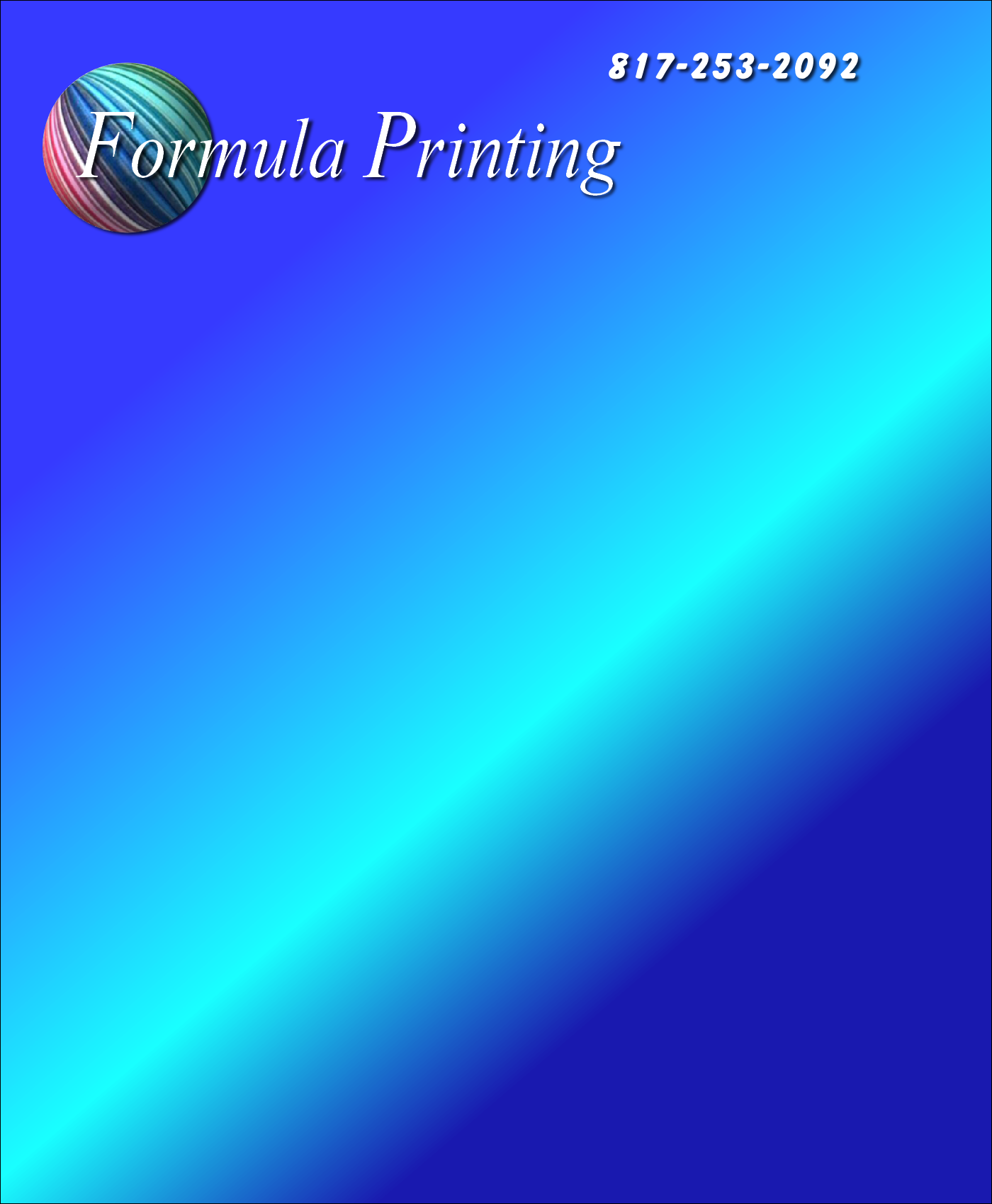 Formula Printing